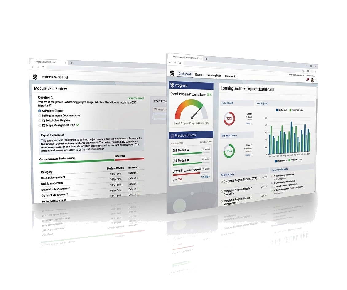 Optometry Cert progress dashboard preview
